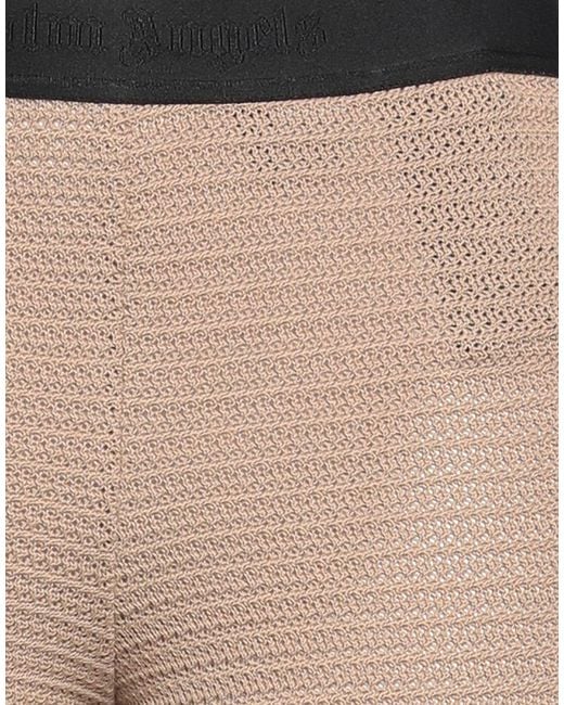 Palm Angels Natural Pants Cotton, Polyester, Polyamide, Elastane