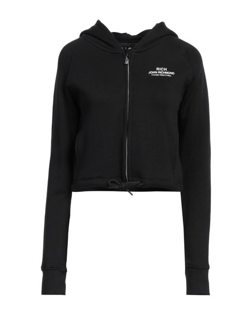 John Richmond Black Sweatshirt Cotton