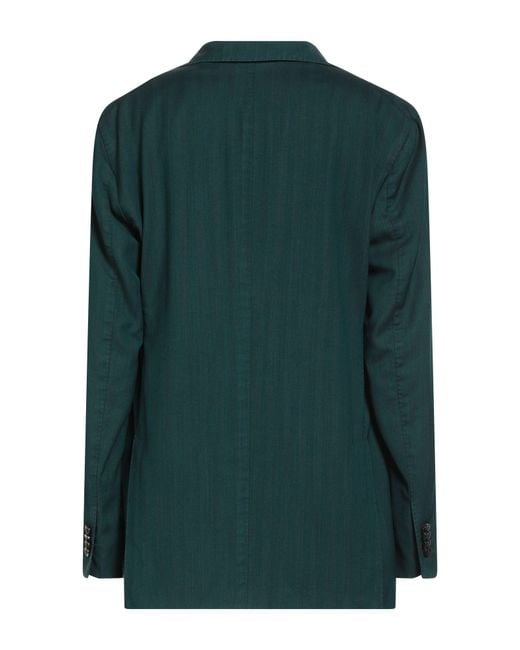Boglioli Green Dark Blazer Wool