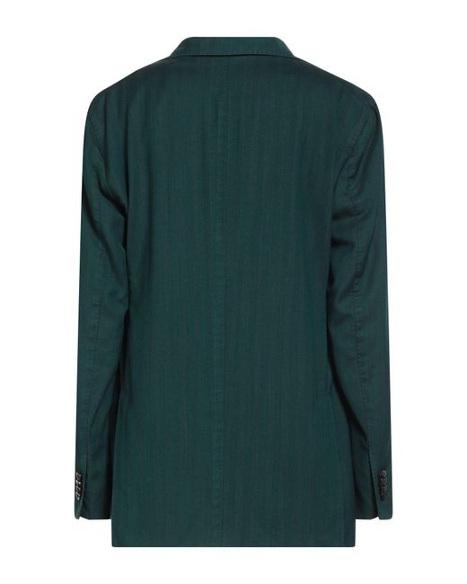 Boglioli Green Dark Blazer Wool