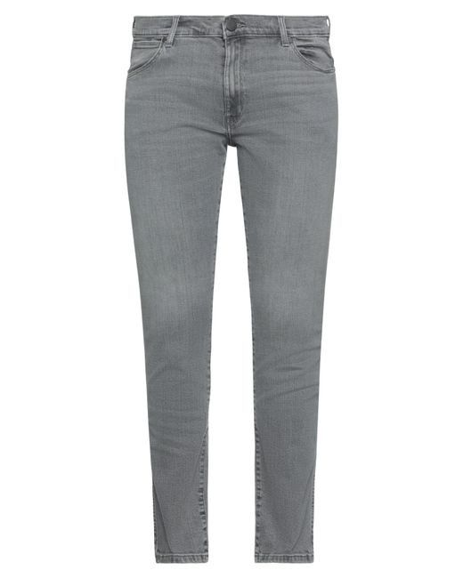 Wrangler Gray Denim Trousers for men