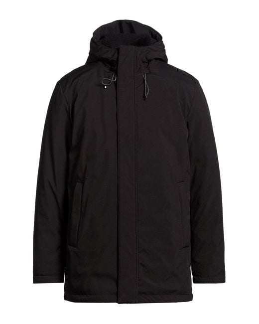 BRERAS Milano Black Coat Polyester for men