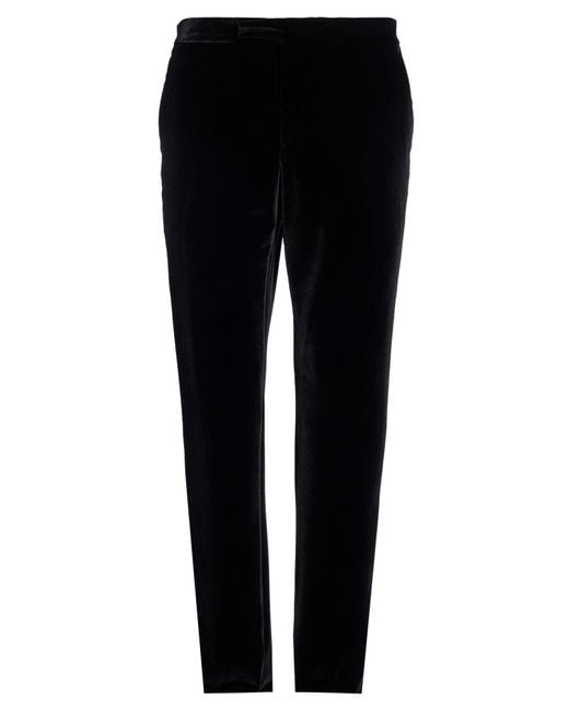 Lardini Black Pants Polyester, Elastane for men