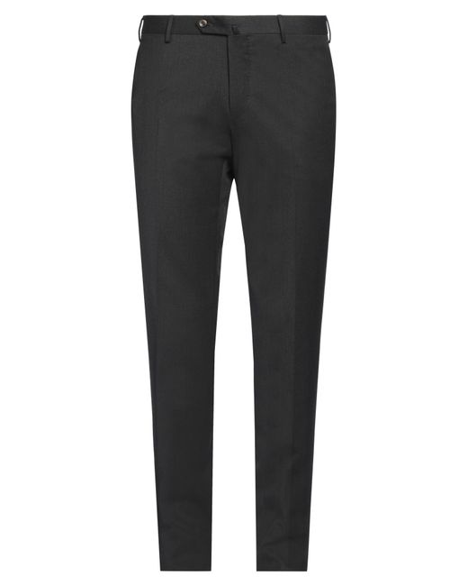 PT Torino Gray Pants Polyester, Wool, Elastane for men