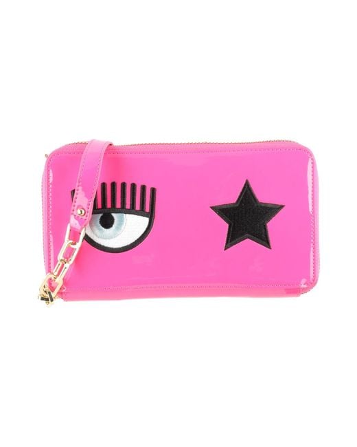 Chiara Ferragni Pink Crossbody Wallet