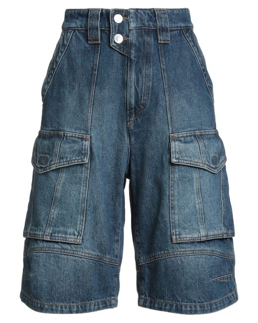 Isabel Marant Blue Denim Shorts Cotton