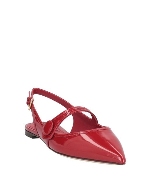Dolce & Gabbana Red Ballet Flats