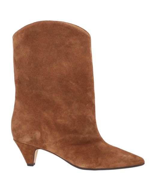 Anna F. Brown Ankle Boots