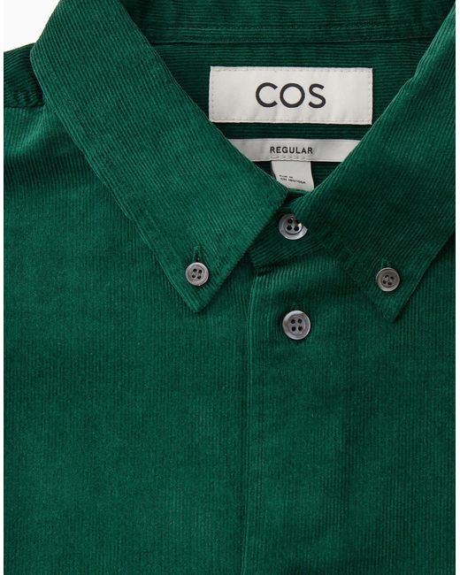 Camisa COS de hombre de color Green