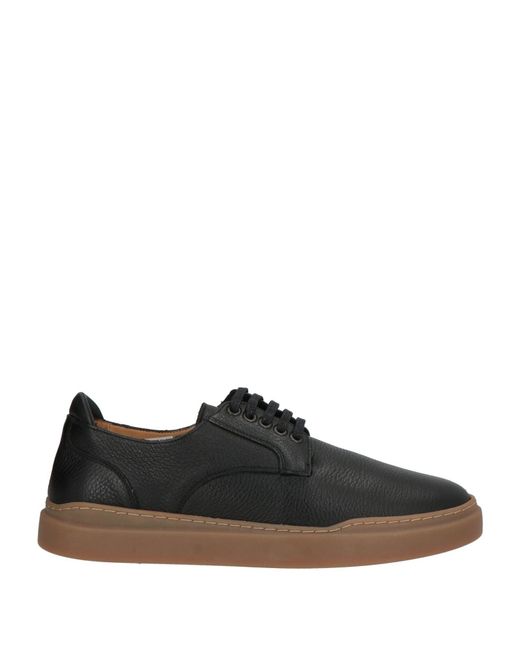 Cerruti 1881 Black Lace-Up Shoes Cow Leather for men