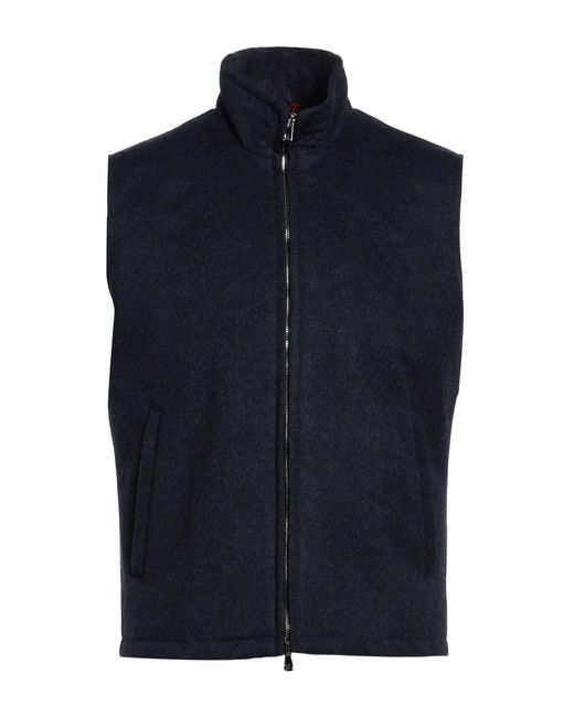 Isaia Blue Gilet for men