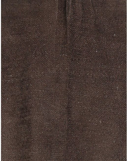 Boboutic Brown Midi Skirt Viscose, Linen, Polyamide, Silk, Cotton
