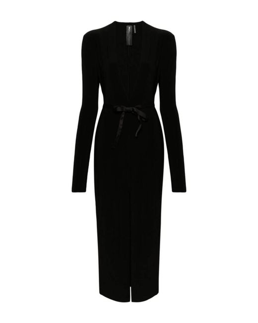 Vestido largo Norma Kamali de color Black