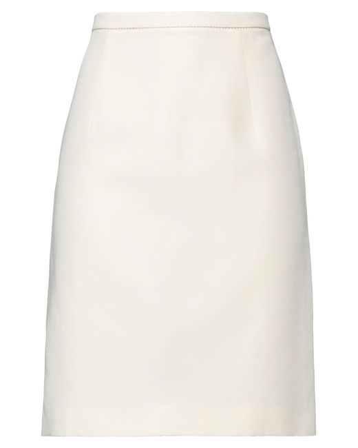 Giambattista Valli White Midi Skirt