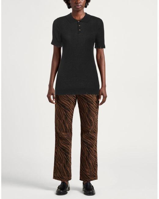 Takeshy Kurosawa Black Polo Shirt Cotton, Acrylic