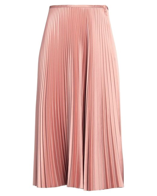 Cedric Charlier Pink Midi Skirt