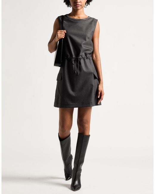 Brunello Cucinelli Black Mini Dress