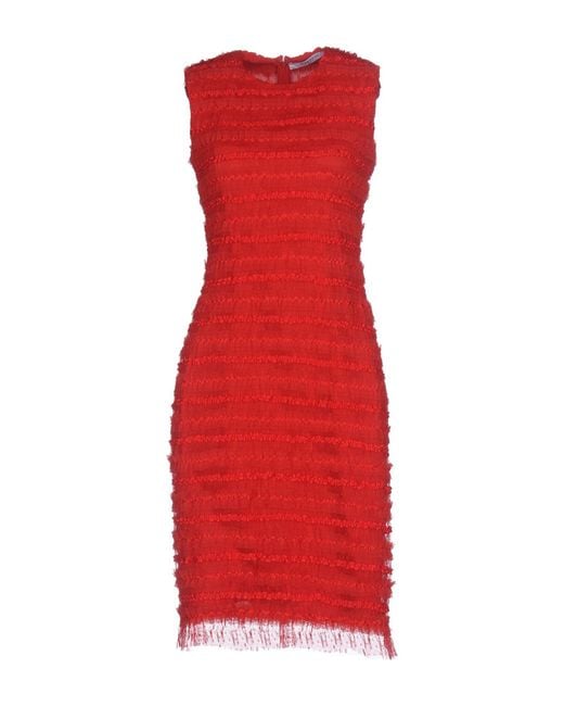 Givenchy Red Mini Dress Polyamide