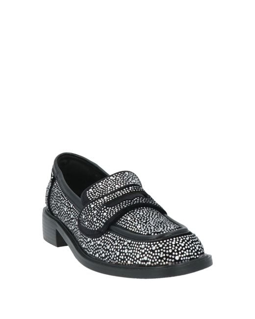 Twenty Four Haitch Gray Loafers Textile Fibers