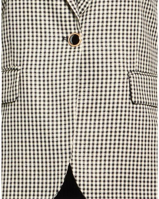 Liu Jo Gray Blazer Polyester, Viscose, Elastane, Metallic Polyester