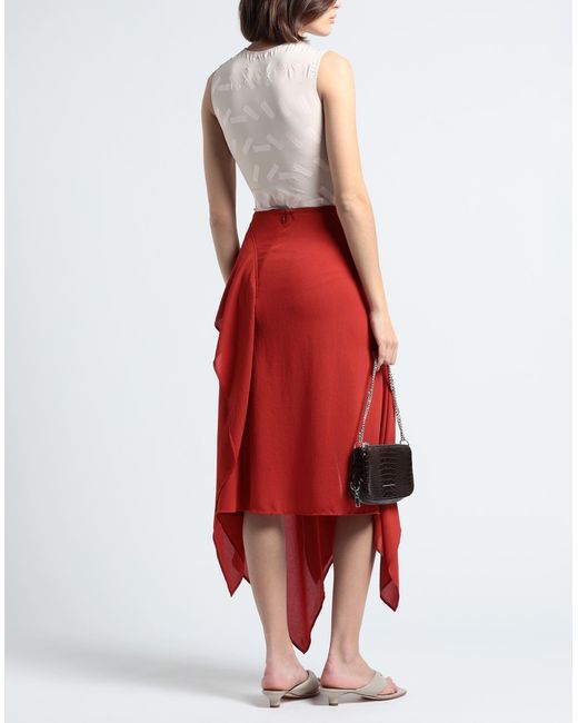 Acne Red Mini Skirt