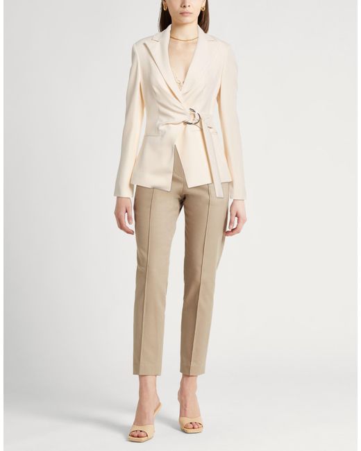 Liu Jo Natural Blazer Polyester, Elastane