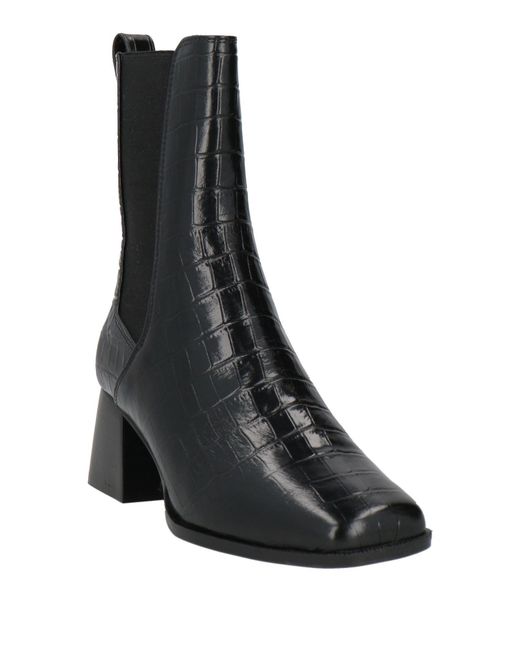 Bobbies Black Ankle Boots Leather
