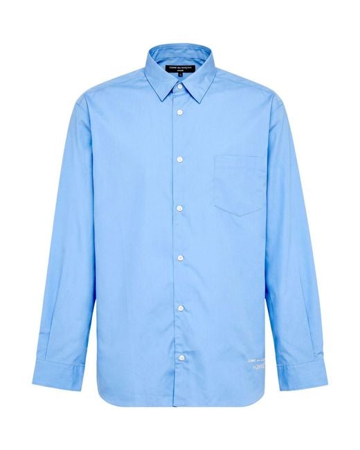 Comme des Garçons Blue Azure Shirt Cotton for men