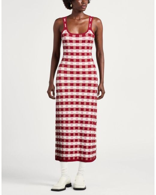House Of Sunny Red Midi Dress