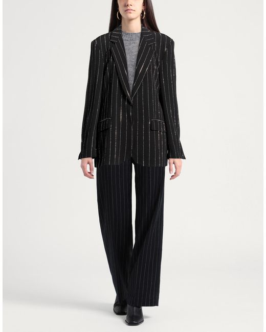 Forte Black Blazer Polyester, Elastane