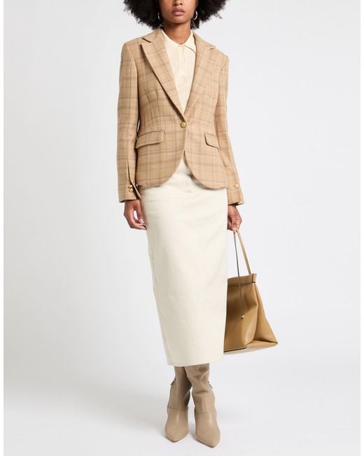 Ballantyne Natural Camel Blazer Wool, Elastane