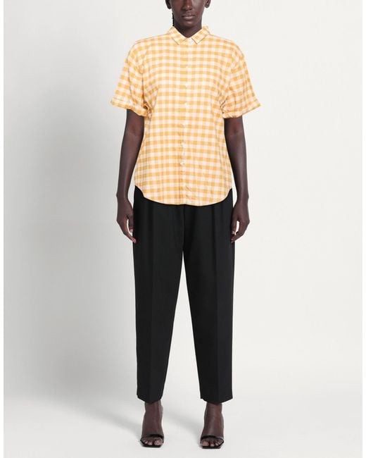 TRUE NYC Natural Marigold Shirt Cotton, Linen