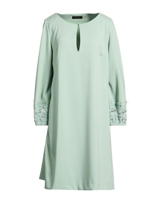Elena Miro Green Mini Dress Polyester, Elastane