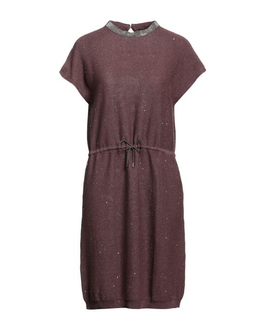 Fabiana Filippi Purple Midi Dress