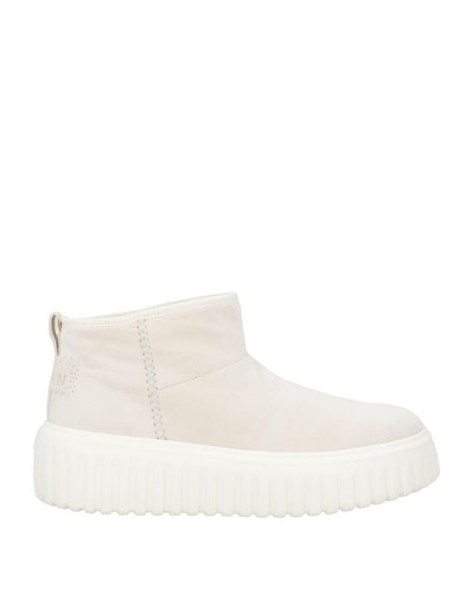 Hogan Natural Ankle Boots Leather