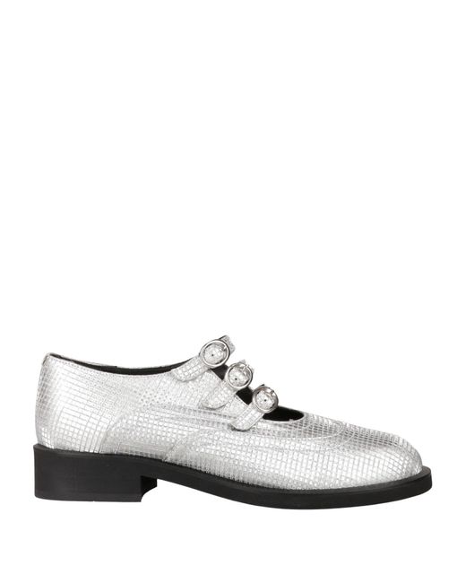 Emporio Armani White Ballet Flats