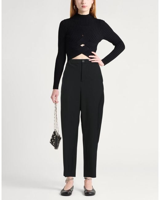 Marni Black Pants Polyester, Virgin Wool, Elastane