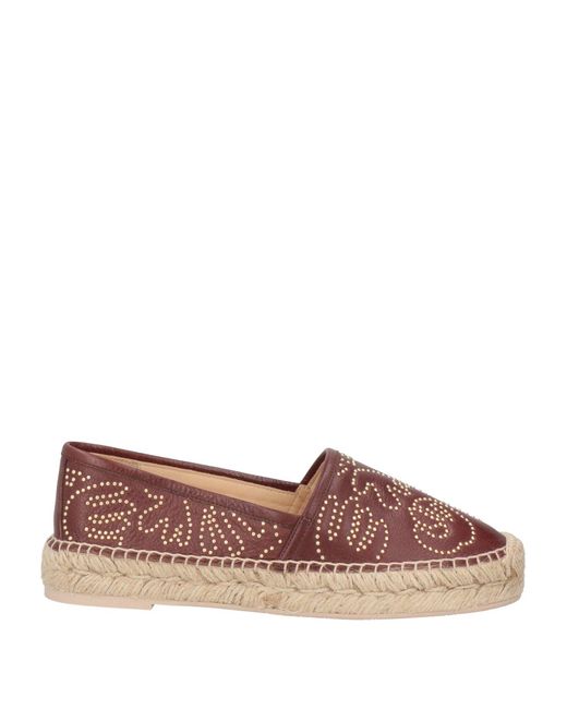 Ras Brown Espadrilles Leather