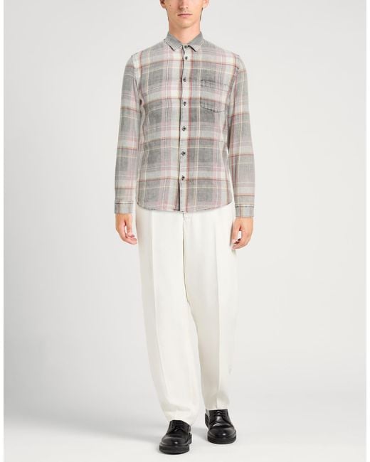 Daniele Alessandrini White Light Shirt Cotton for men