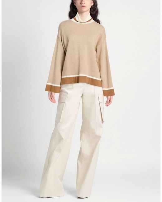 Purotatto Natural Turtleneck Merino Wool, Cotton