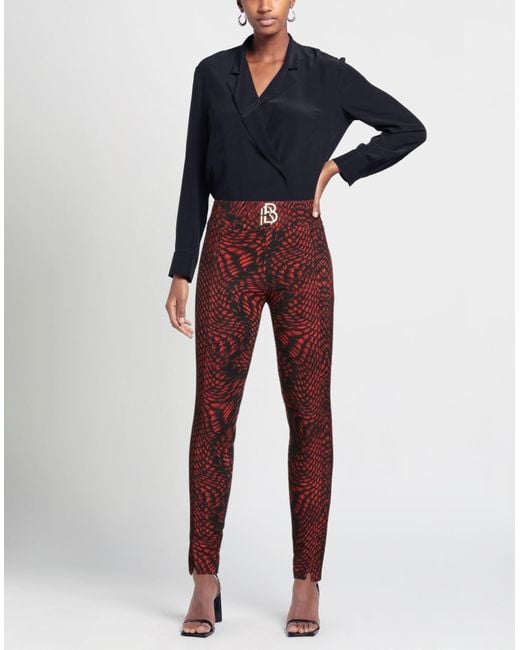 Babylon Red Pants Polyester, Elastane