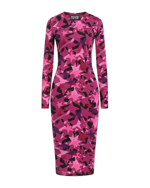 Versace Jeans Couture Midi Dress in Pink Lyst UK