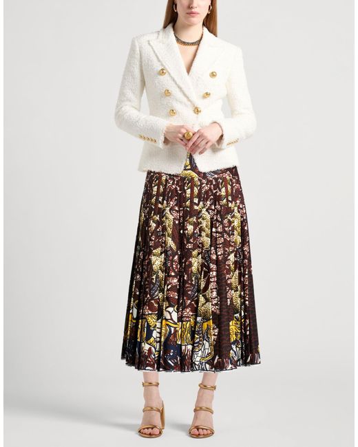 Dior Brown Midi Skirt
