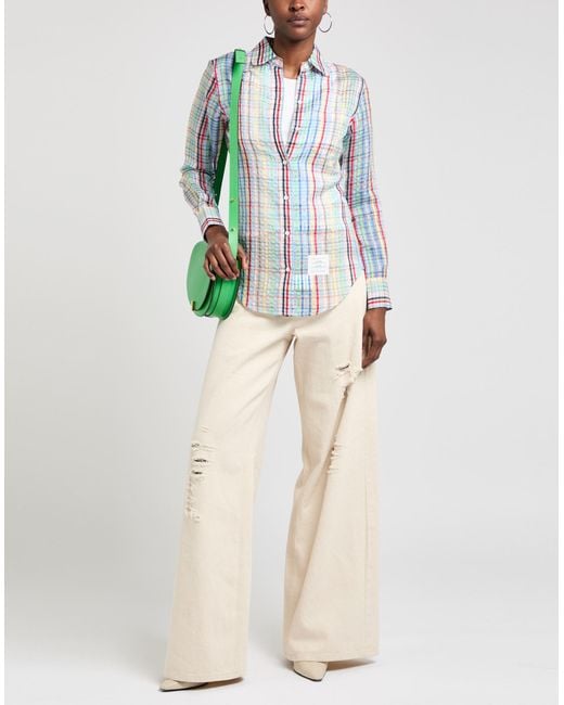 Thom Browne Blue Shirt Silk