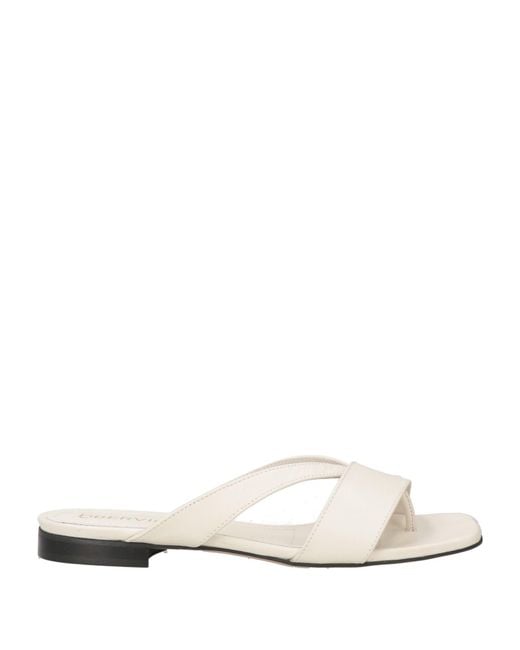 Bervicato White Thong Sandal