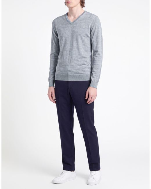 Aragona Blue Sweater Cashmere, Silk for men