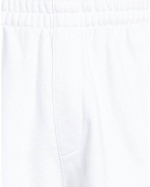 Vetements White Pants Cotton, Elastane for men