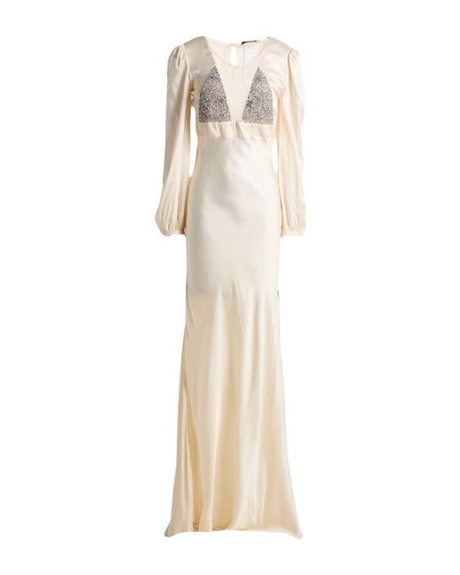 Twinset Natural Maxi Dress Viscose