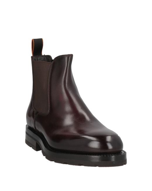 Santoni Brown Ankle Boots for men