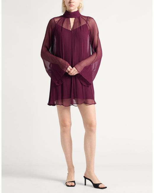Staud Purple Mini Dress